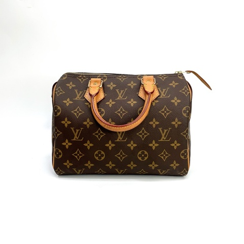LV 原花金釦Speedy 25手提波士頓包 M41109