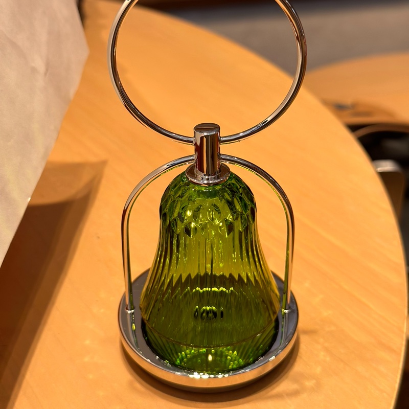 St Louis Apollo 綠色小水晶手提燈-2
