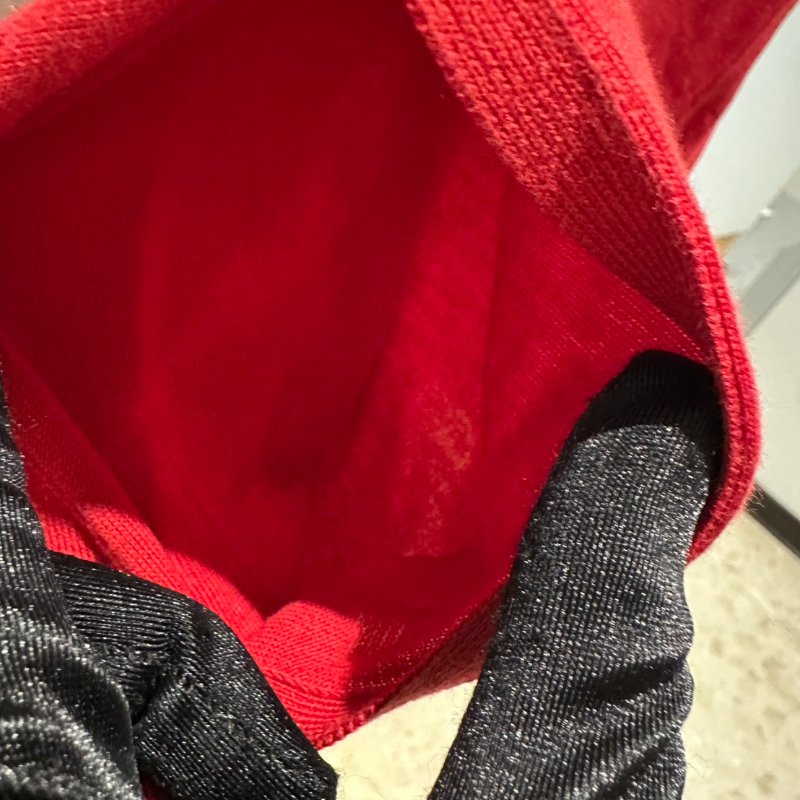 【美收精品】HERMES 紅色針織長版上衣 2-744-3
