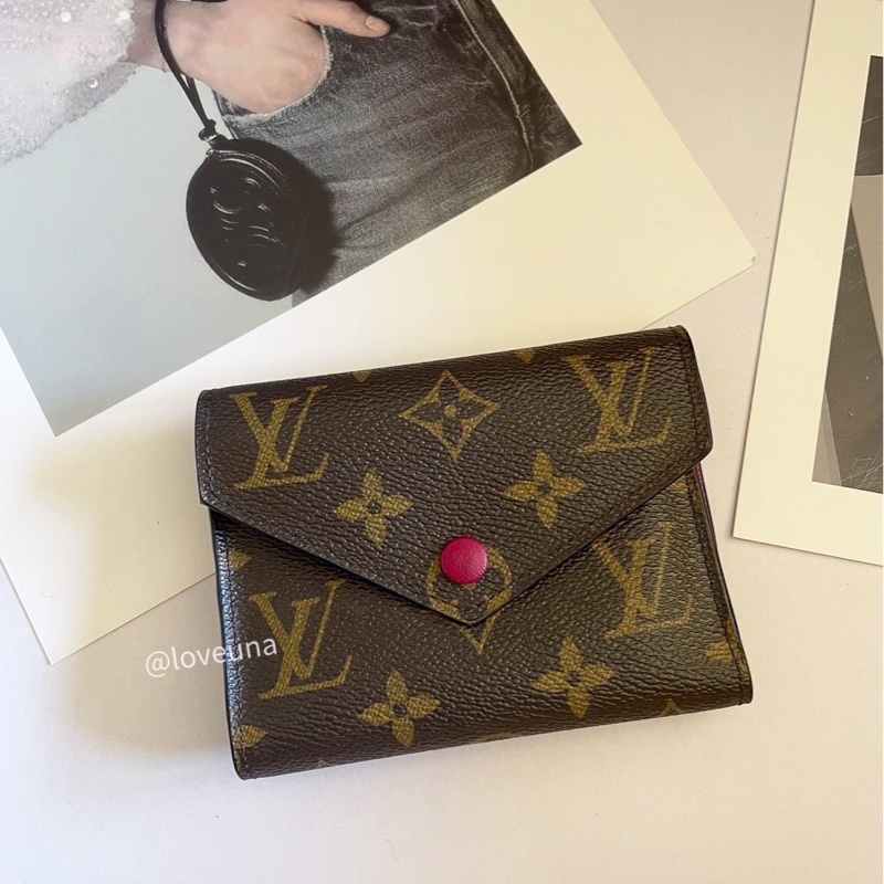 LV Monogram 信封短夾｜紅釦設計-0