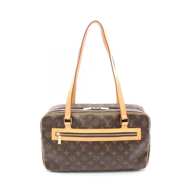 LOUIS VUITTON Cite GM 單肩包 M51181 Monogram 帆布皮革棕色二手 LV-0