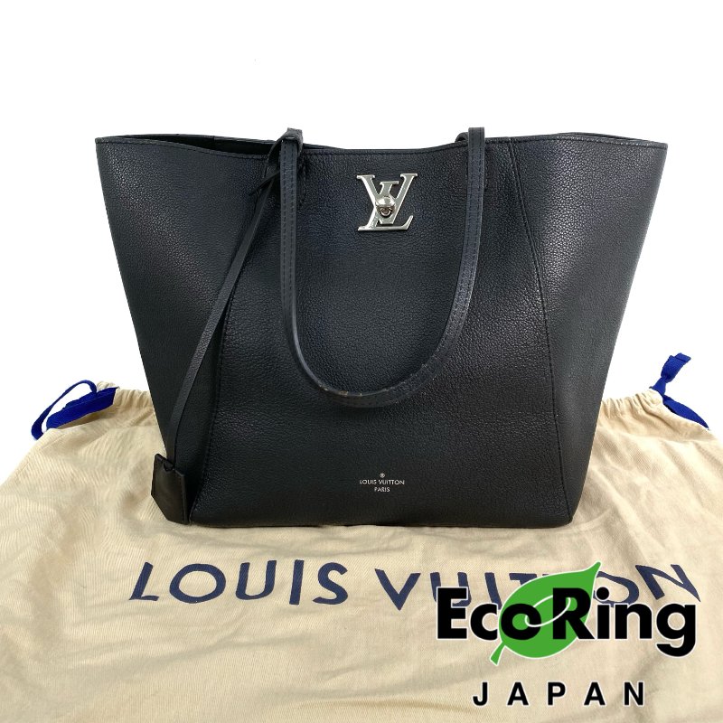 △ Louis Vuitton 路易威登 Rock Me Black Calfskin Tote Bag M42291 黑色小牛皮托特袋 M42291 -257009541-0