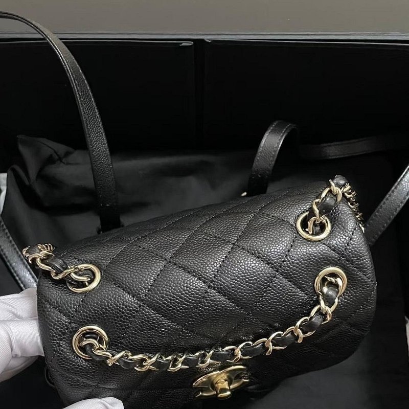 *SHIHNA名牌精品* CHANEL Duma 粒紋牛皮 中青蛙-3