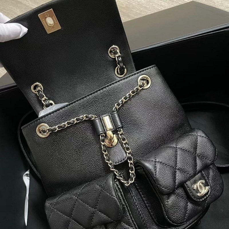 *SHIHNA名牌精品* CHANEL Duma 粒紋牛皮 中青蛙-4
