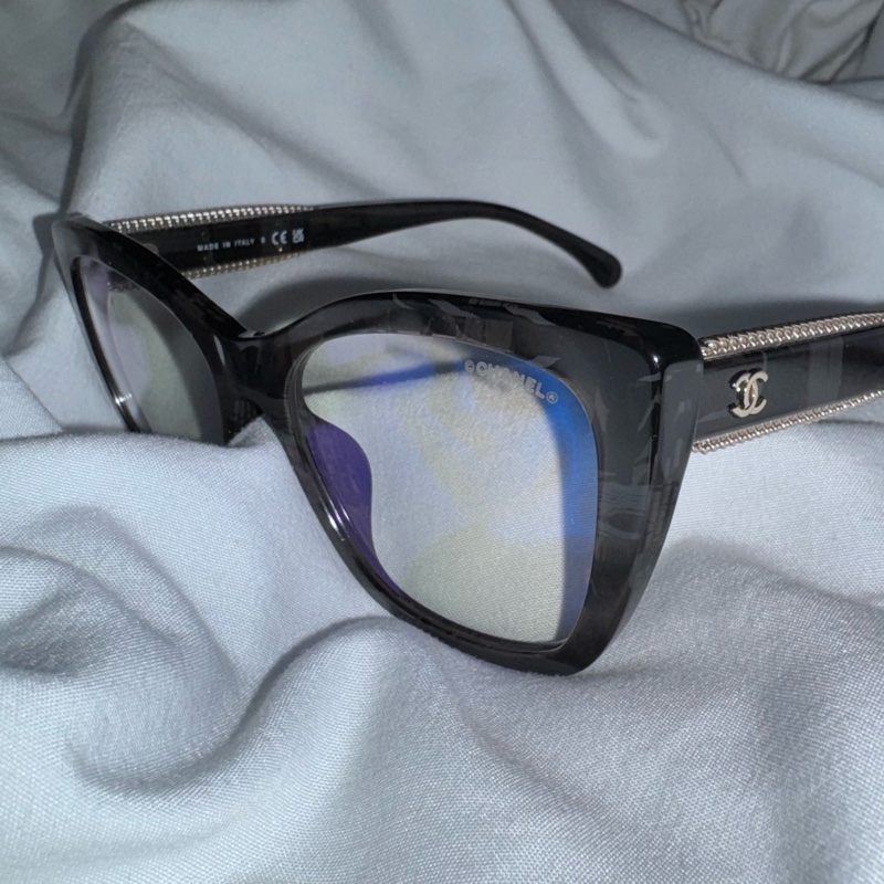 Chanel香奈兒貓眼防藍光平光眼鏡 3460-h-3