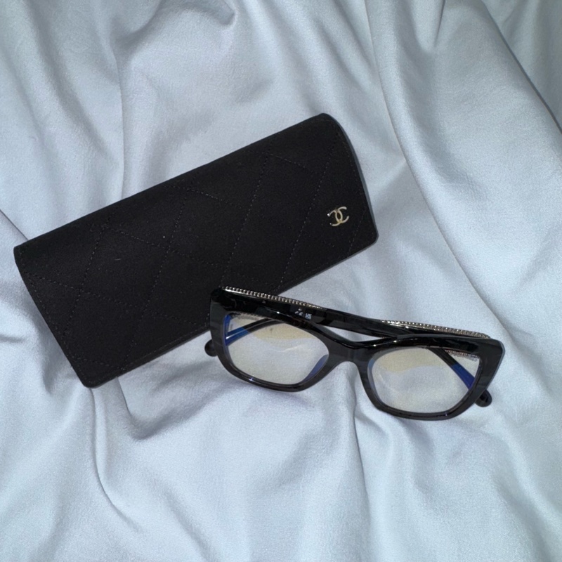Chanel香奈兒貓眼防藍光平光眼鏡 3460-h-4