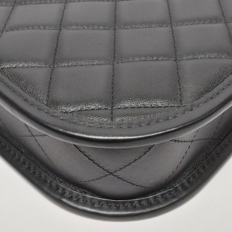 Chanel - Hobo 2 Way Shoulder Bag(黑色)-9