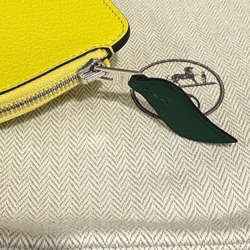 Hermes水果系列腰帶扣零錢包-檸檬-2