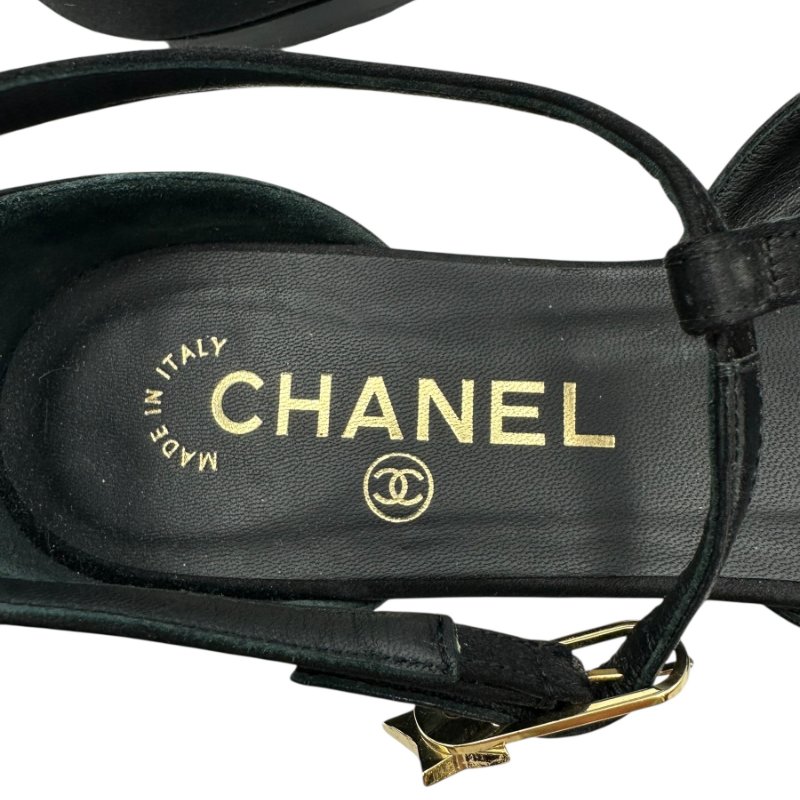 【美收精品】CHANEL黑色星型平底鞋 2-694-4