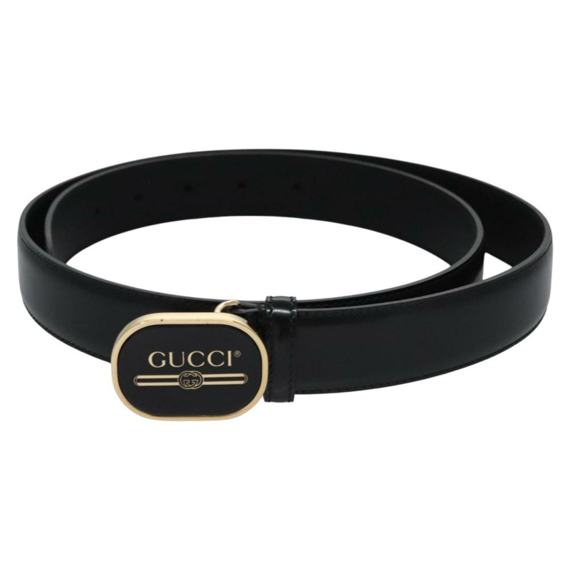 【日本直送】GUCCI 皮帶 皮革 42.1 英吋 黑色 547754 正品 sw125-1