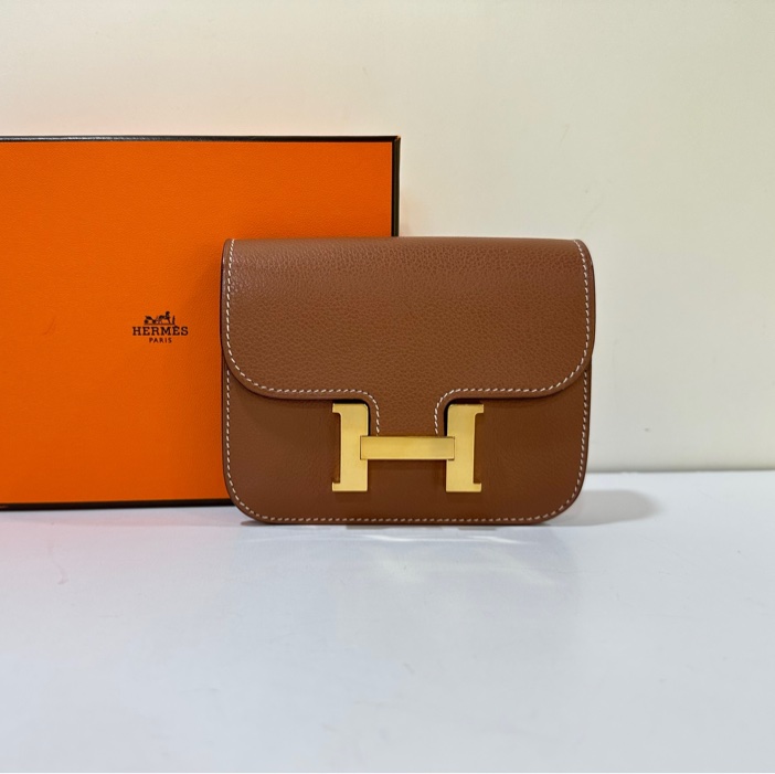 Hermès Constance Slim Compact Evercolour gold/gold-10