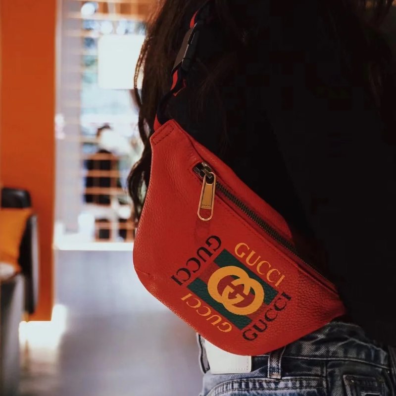 Gucci print小號 腰包 配件防塵袋-9