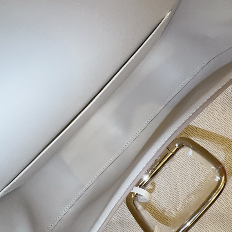 【全新】Hermès Della Elan 奶昔白 銀釦 K 全新全配-22