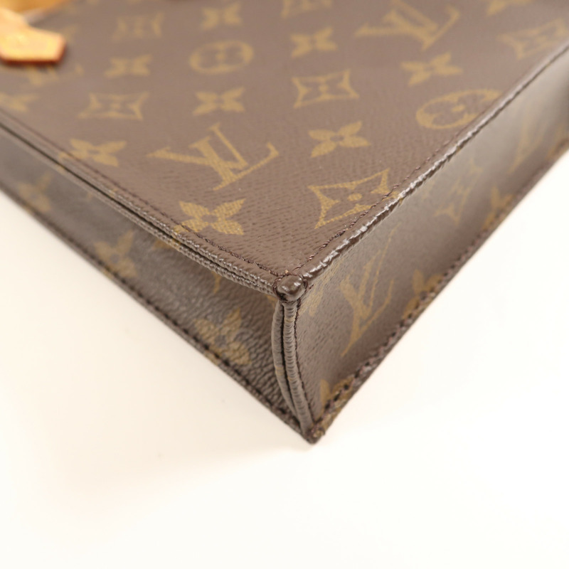 LOUIS VUITTON Monogram Petit Sac Plat金扣手挽肩背兩用袋Monogram Petit Sac Plat金扣手挽肩背兩用袋-8