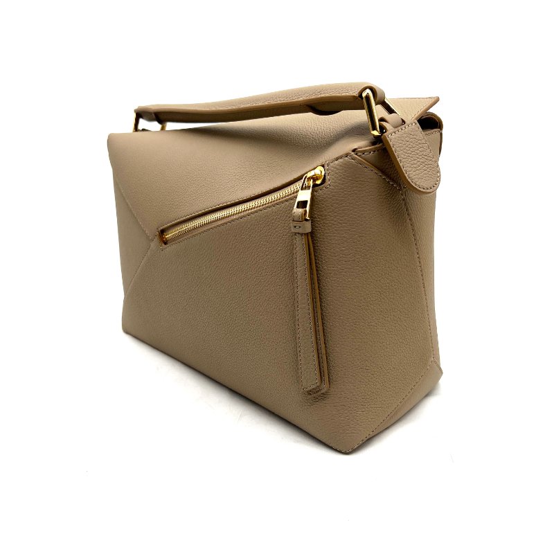 LOEWE大象灰中號PUZZLE提肩兩用包-1