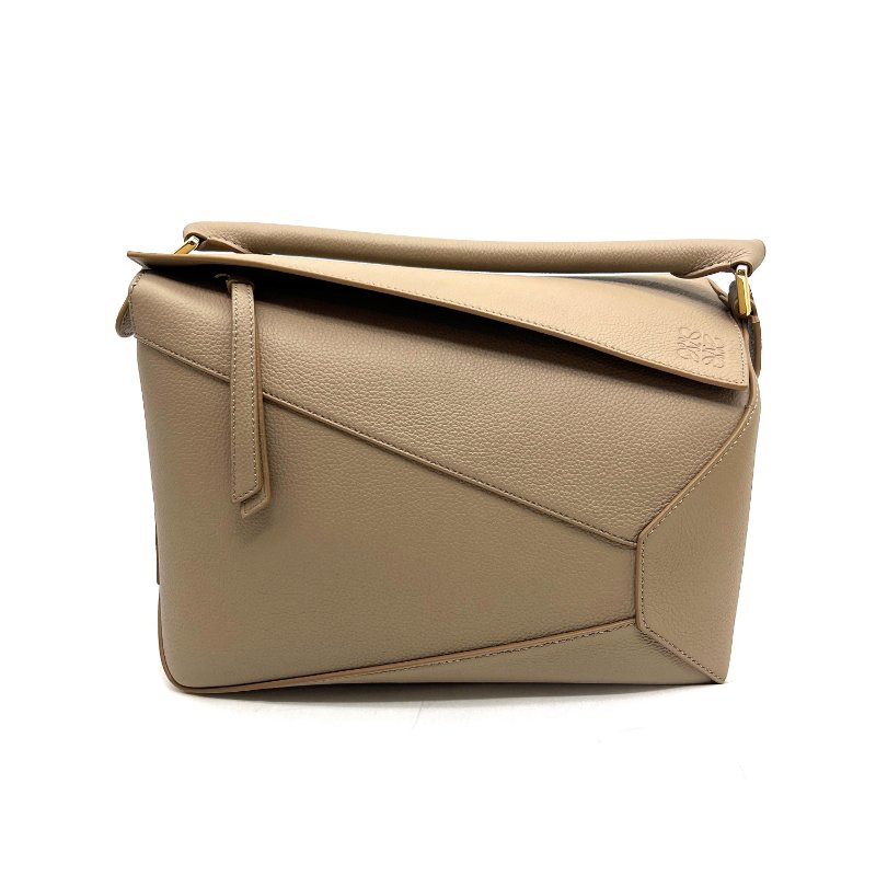 LOEWE大象灰中號PUZZLE提肩兩用包-3