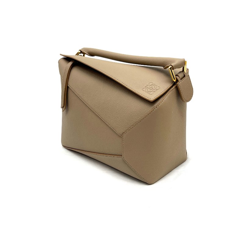 LOEWE大象灰中號PUZZLE提肩兩用包-4