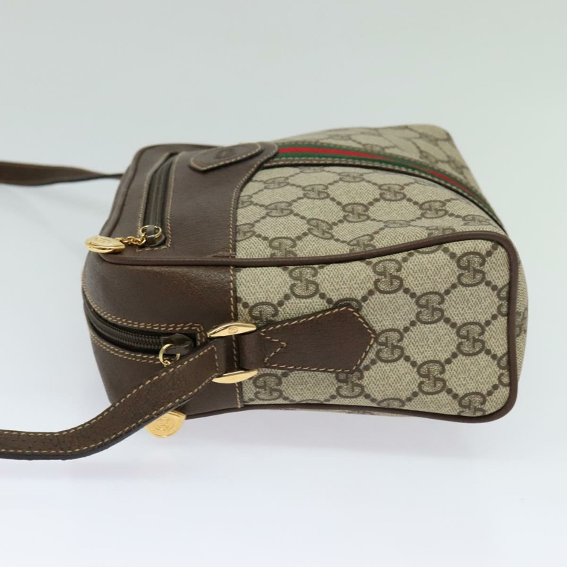 【日本直送】GUCCI GG Supreme 織帶雪莉線包 PVC 米紅色 001 56 0852 正品 bs25617-2