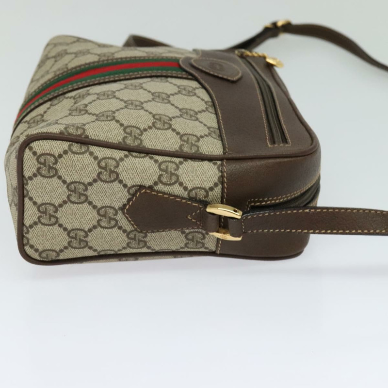 【日本直送】GUCCI GG Supreme 織帶雪莉線包 PVC 米紅色 001 56 0852 正品 bs25617-3