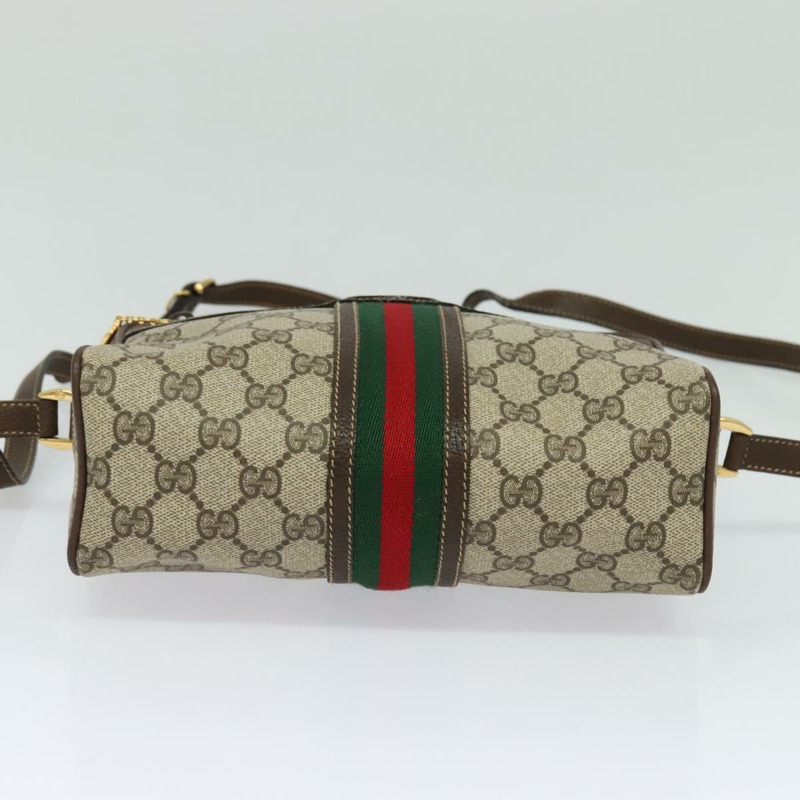 【日本直送】GUCCI GG Supreme 織帶雪莉線包 PVC 米紅色 001 56 0852 正品 bs25617-4
