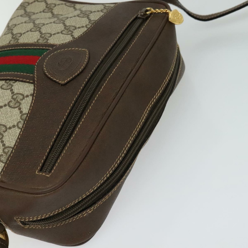 【日本直送】GUCCI GG Supreme 織帶雪莉線包 PVC 米紅色 001 56 0852 正品 bs25617-5