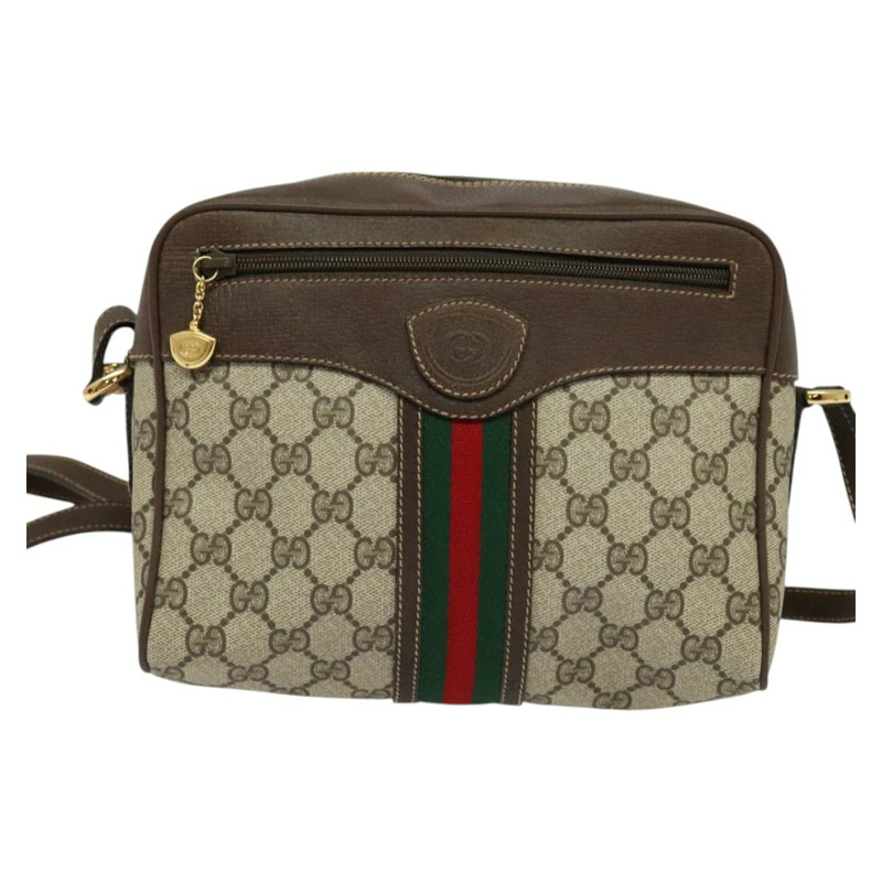 【日本直送】GUCCI GG Supreme 織帶雪莉線包 PVC 米紅色 001 56 0852 正品 bs25617-12