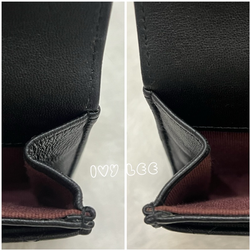 Chanel 香奈兒 黑雙C logo羊皮釦式零錢包 卡片夾AP0214 正品 二手精品-16