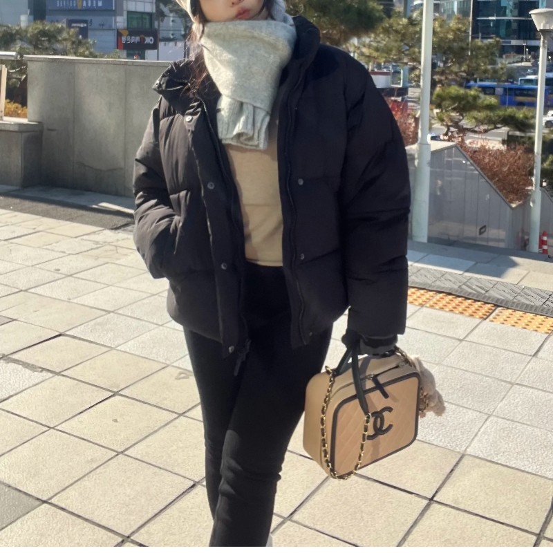 香奈兒 Chanel vanity 米黑色化妝箱 相機包 奶茶色 附鏡子-2