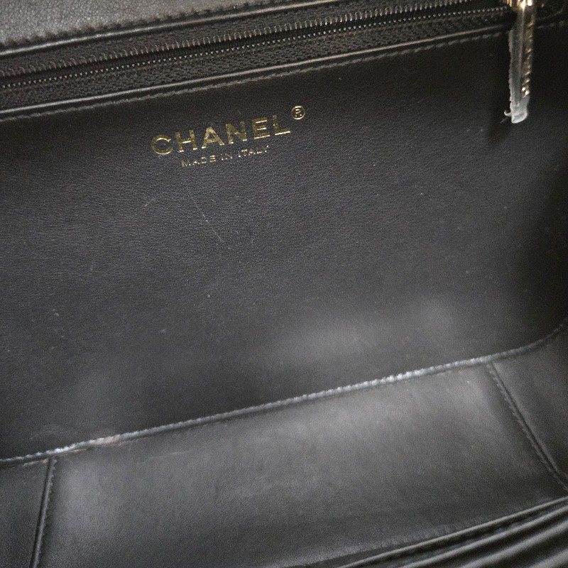 香奈兒 Chanel vanity 米黑色化妝箱 相機包 奶茶色 附鏡子-22