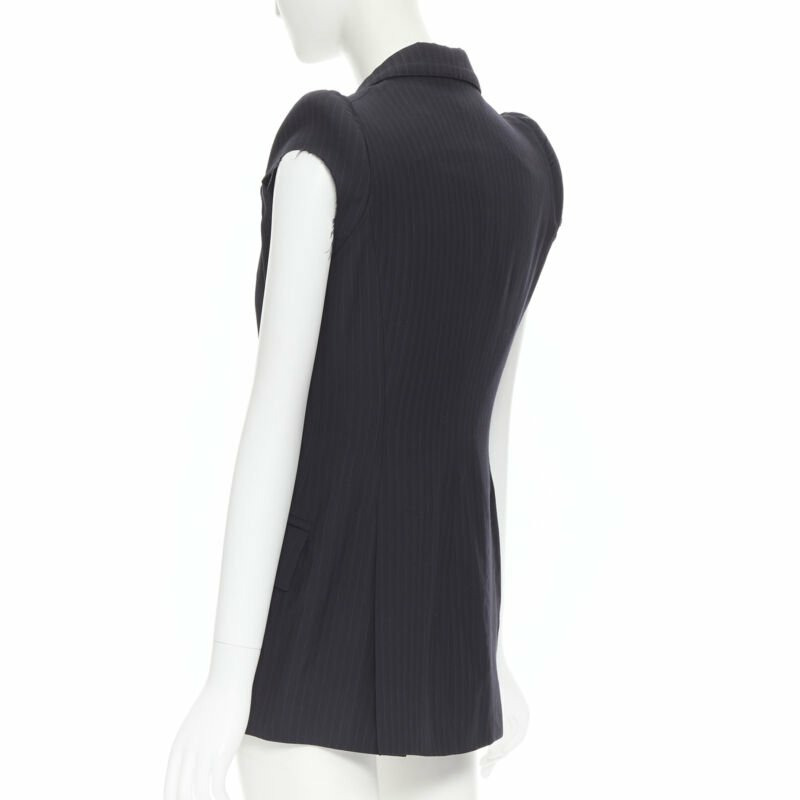 rare MAISON MARGIELA 1990 deconstructed padded shoulder cigarette jacket IT40-6