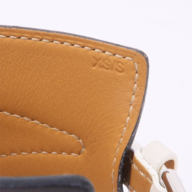 HERMES Swift皮革Bracelet銀扣手帶-7