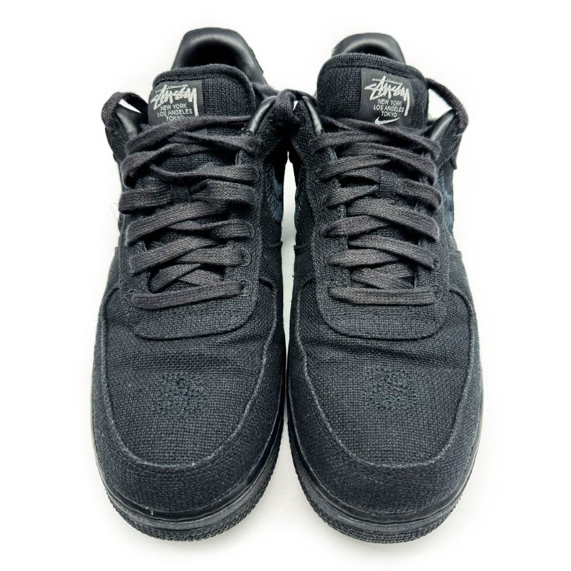 【余德丞-名人公益精品】 Nike x Stussy Air Force 1 Low Black sneakers 球鞋-1