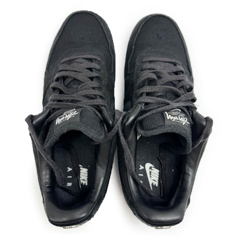 【余德丞-名人公益精品】 Nike x Stussy Air Force 1 Low Black sneakers 球鞋-3