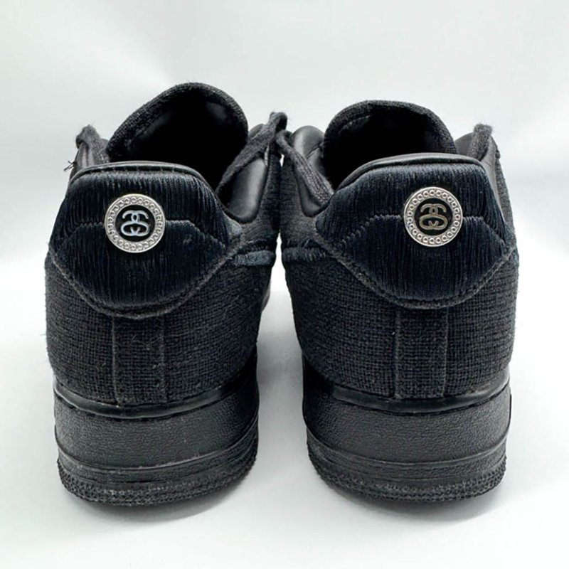 【余德丞-名人公益精品】 Nike x Stussy Air Force 1 Low Black sneakers 球鞋-4