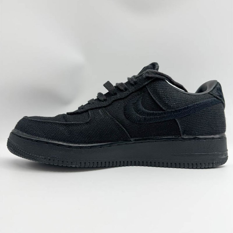 【余德丞-名人公益精品】 Nike x Stussy Air Force 1 Low Black sneakers 球鞋-7