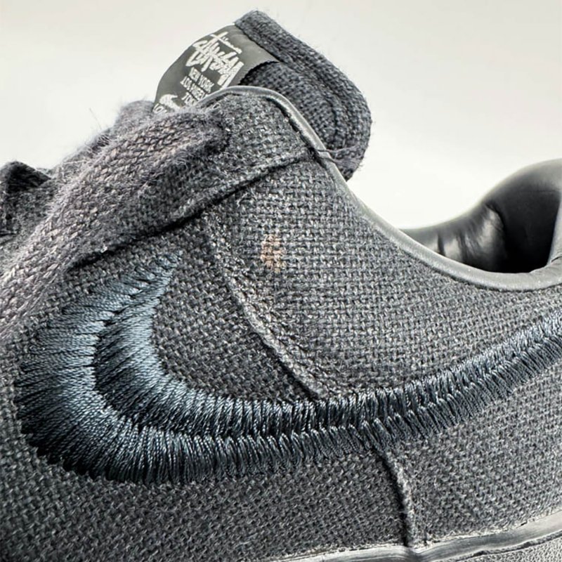 【余德丞-名人公益精品】 Nike x Stussy Air Force 1 Low Black sneakers 球鞋-21