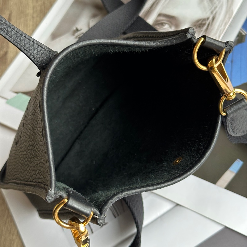 Hermès Mini Evelyne 黑金 TC牛皮 側背包 斜背包 女包 男包（已售出）-6