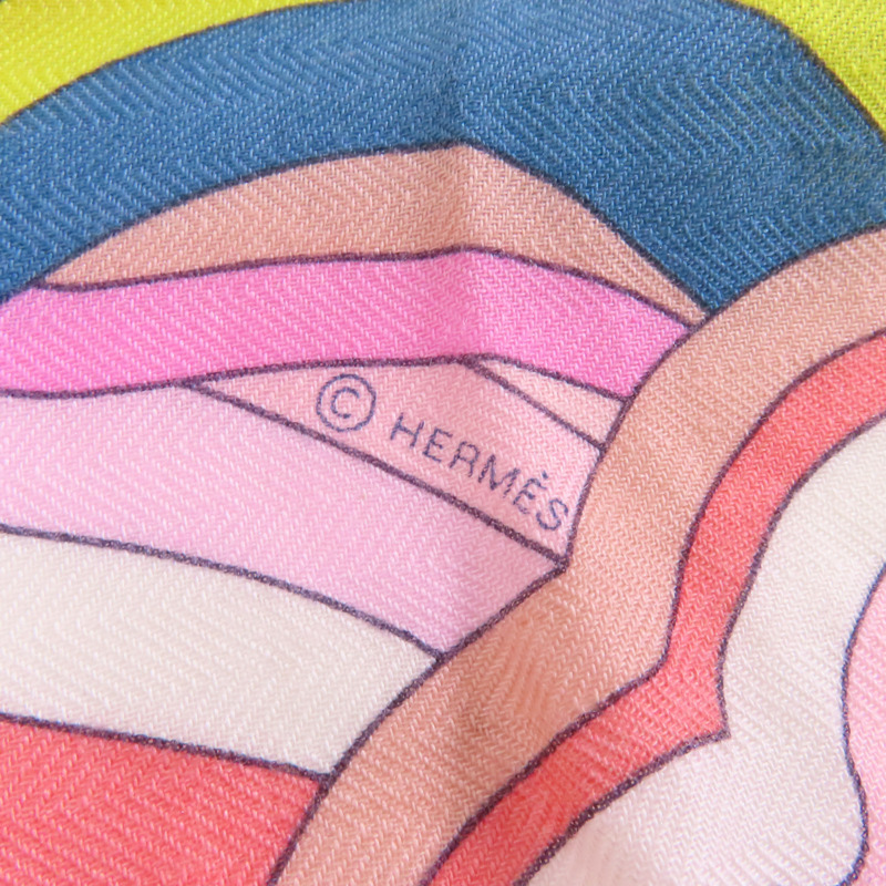 HERMES 【激減優惠】羊絨/絲質Scarf圍巾粉紅色/多色-19