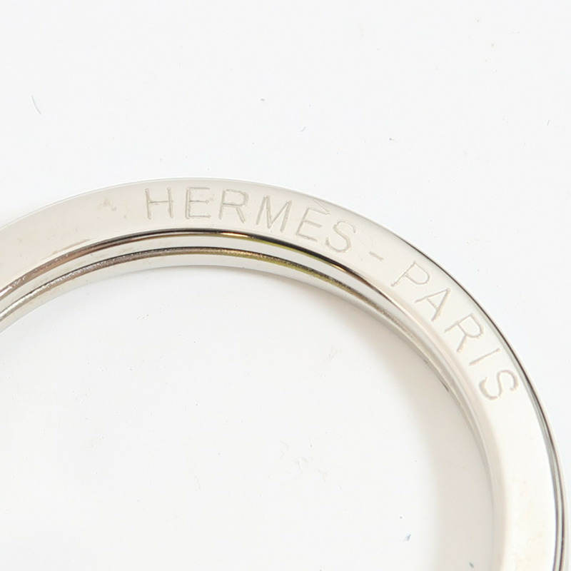 HERMES 【激減優惠】Swift皮革Carmen銀扣掛飾黃色-7