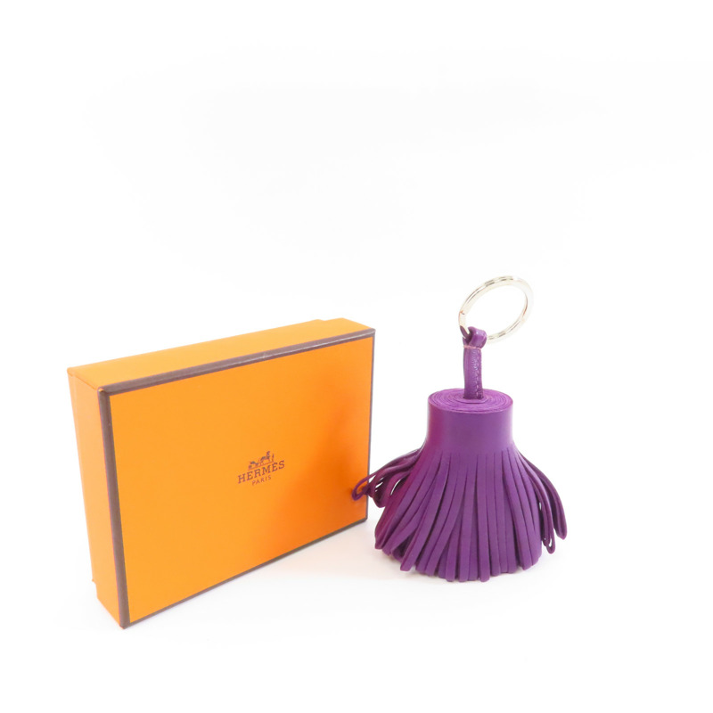 HERMES 【激減優惠】Swift皮革Carmen Charm掛飾Purple/紫色-9