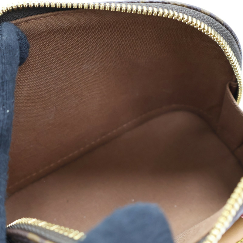 棕色 原花帆布 Nano Alma 兩用包 M82717-4