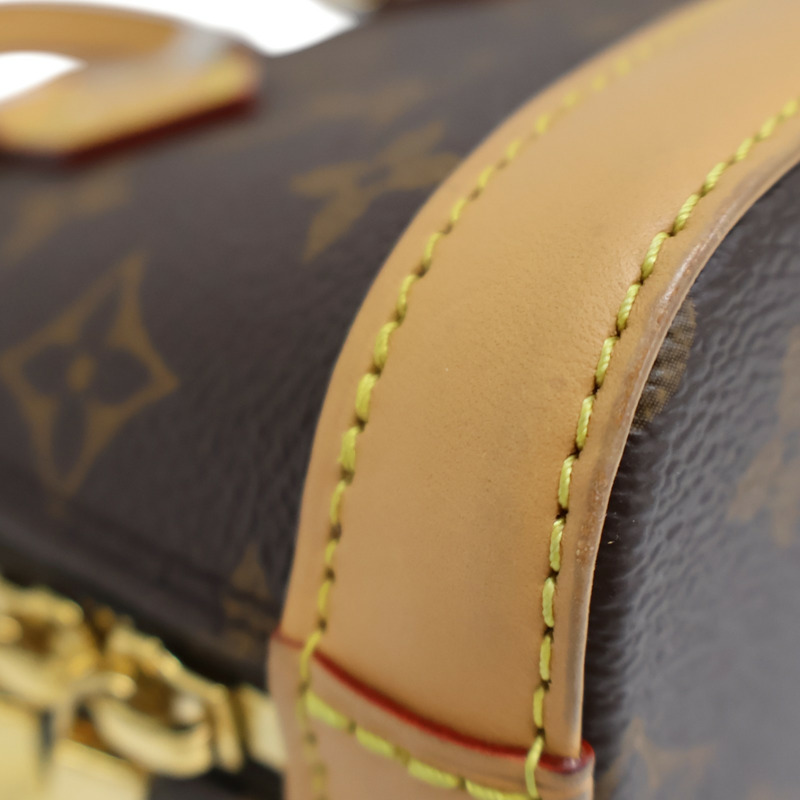 棕色 原花帆布 Nano Alma 兩用包 M82717-9