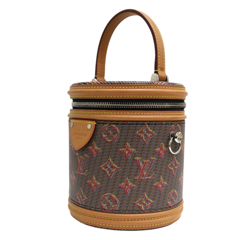 多原色花棋盤格帆布流行坎城玫瑰兩用包M55457-2