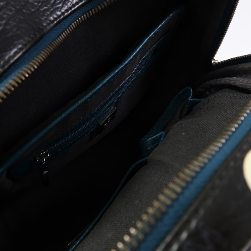 MCM 【激減優惠】皮革Backpack銀扣背包黑色-4