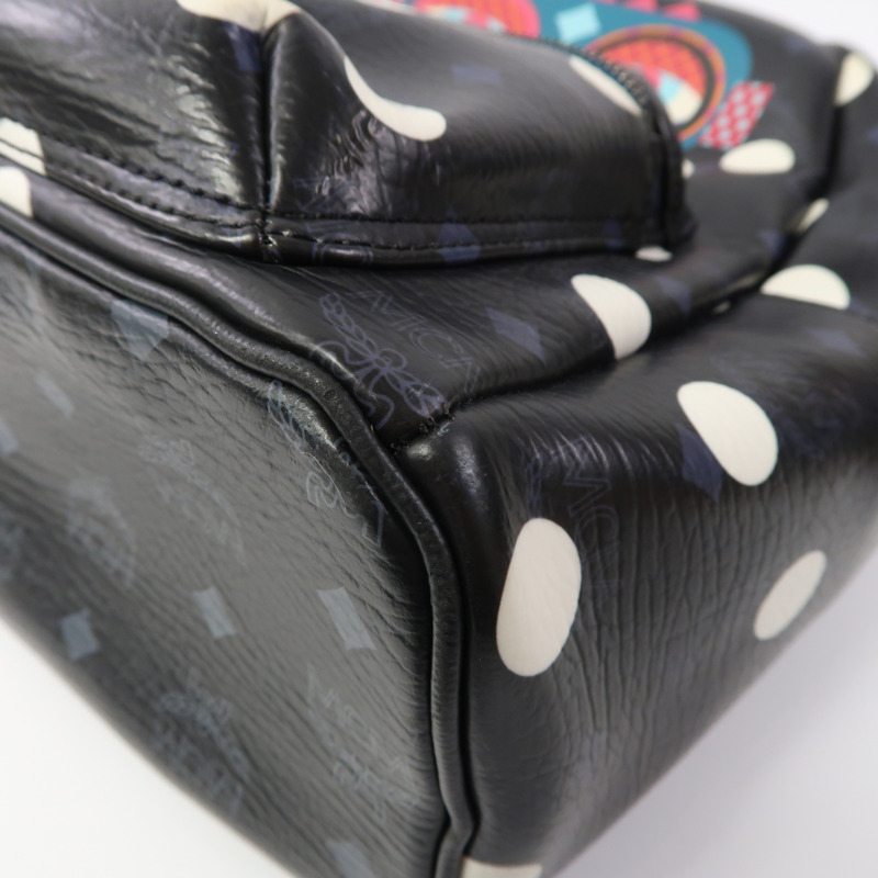 MCM 【激減優惠】皮革Backpack銀扣背包黑色-9