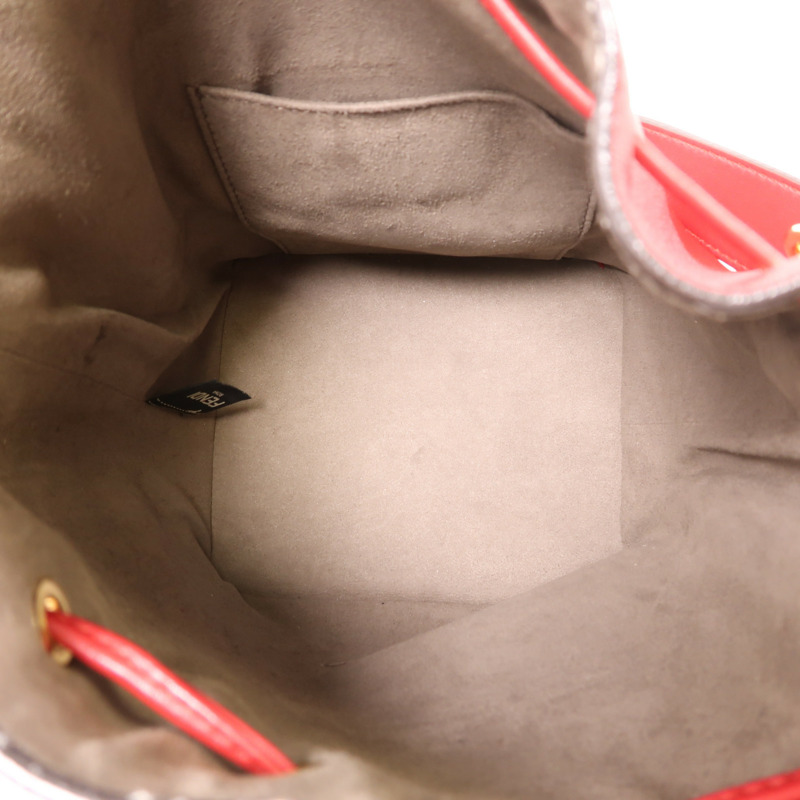 FENDI 牛皮皮革Mon Tresor金扣肩背袋-4