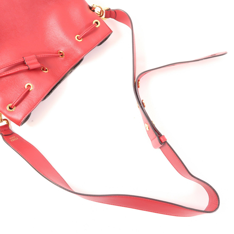 FENDI 牛皮皮革Mon Tresor金扣肩背袋-7