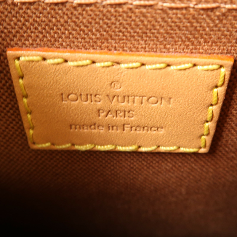 LOUIS VUITTON Monogram Petit Sac Plat金扣手挽肩背兩用袋Monogram Petit Sac Plat金扣手挽肩背兩用袋-5