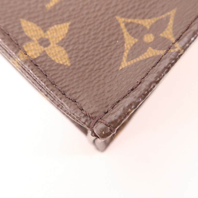 LOUIS VUITTON Monogram Petit Sac Plat金扣手挽肩背兩用袋Monogram Petit Sac Plat金扣手挽肩背兩用袋-9