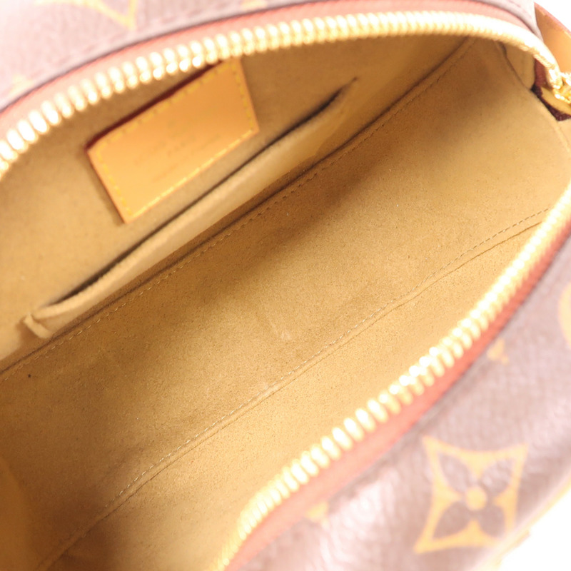 LOUIS VUITTON Monogram Boite Chapeau Souple金扣肩背袋棕色-4